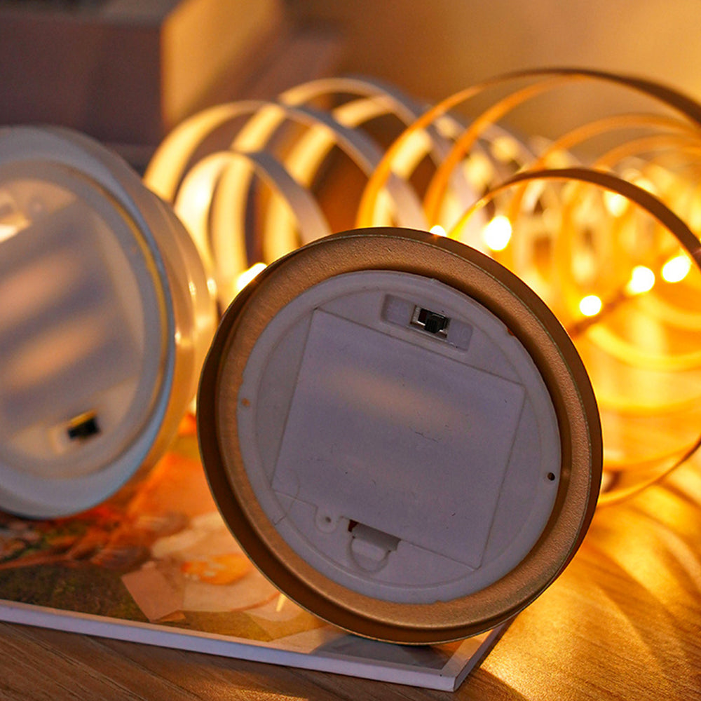 Bordslampa med LED-lampor och metalträd | Veska