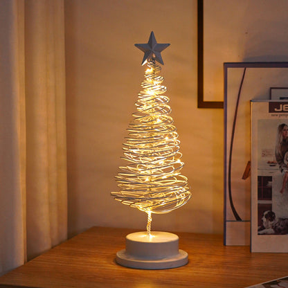 Bordslampa med LED-lampor och metalträd | Veska Typ A Vit D13 x H33cm