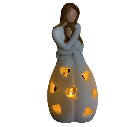 Bordslampa med romantisk hartsdesign | Veska