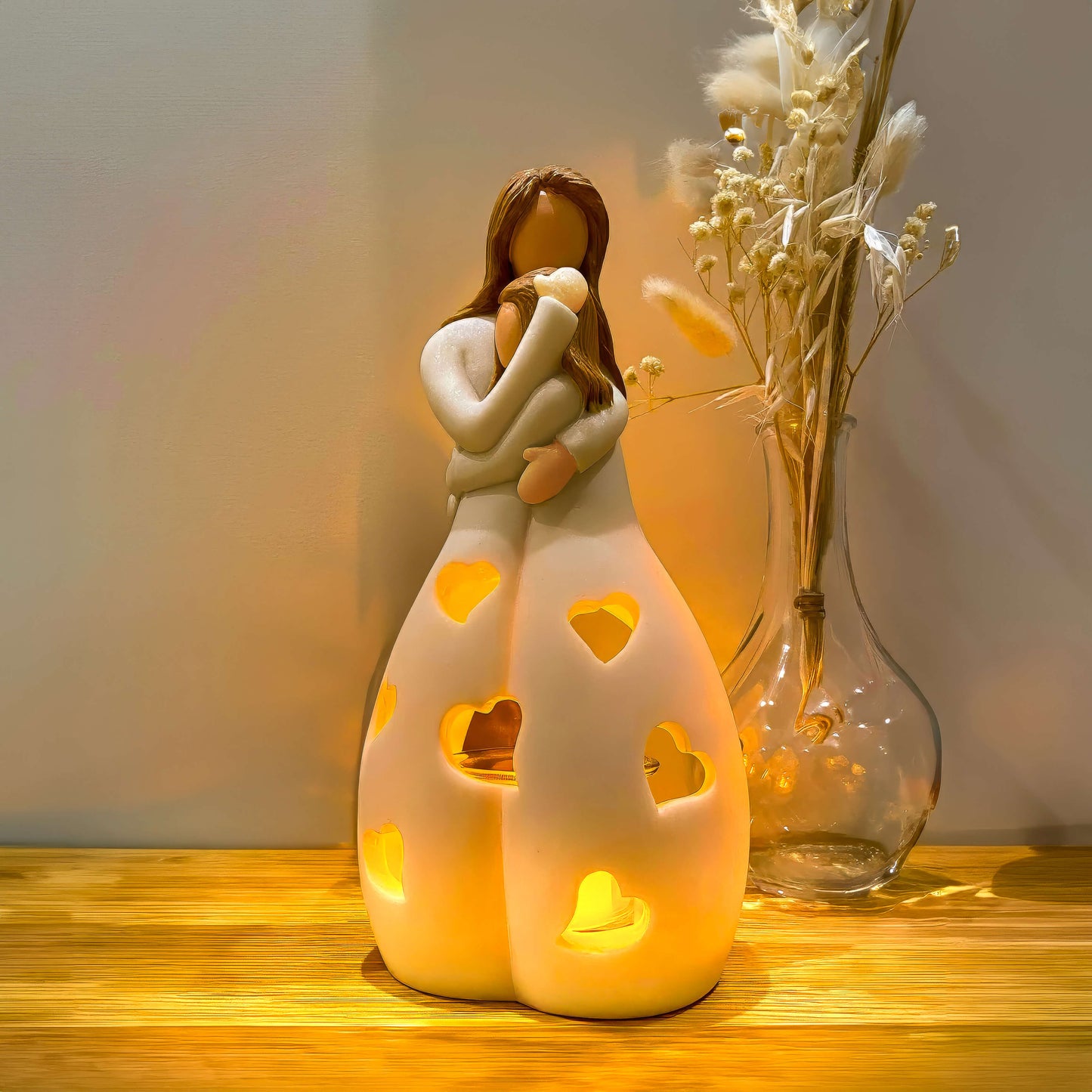 Bordslampa med romantisk hartsdesign | Veska