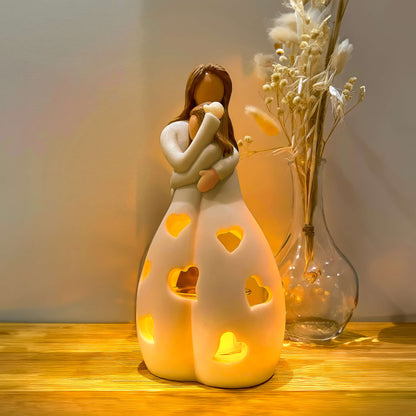 Bordslampa med romantisk hartsdesign | Veska