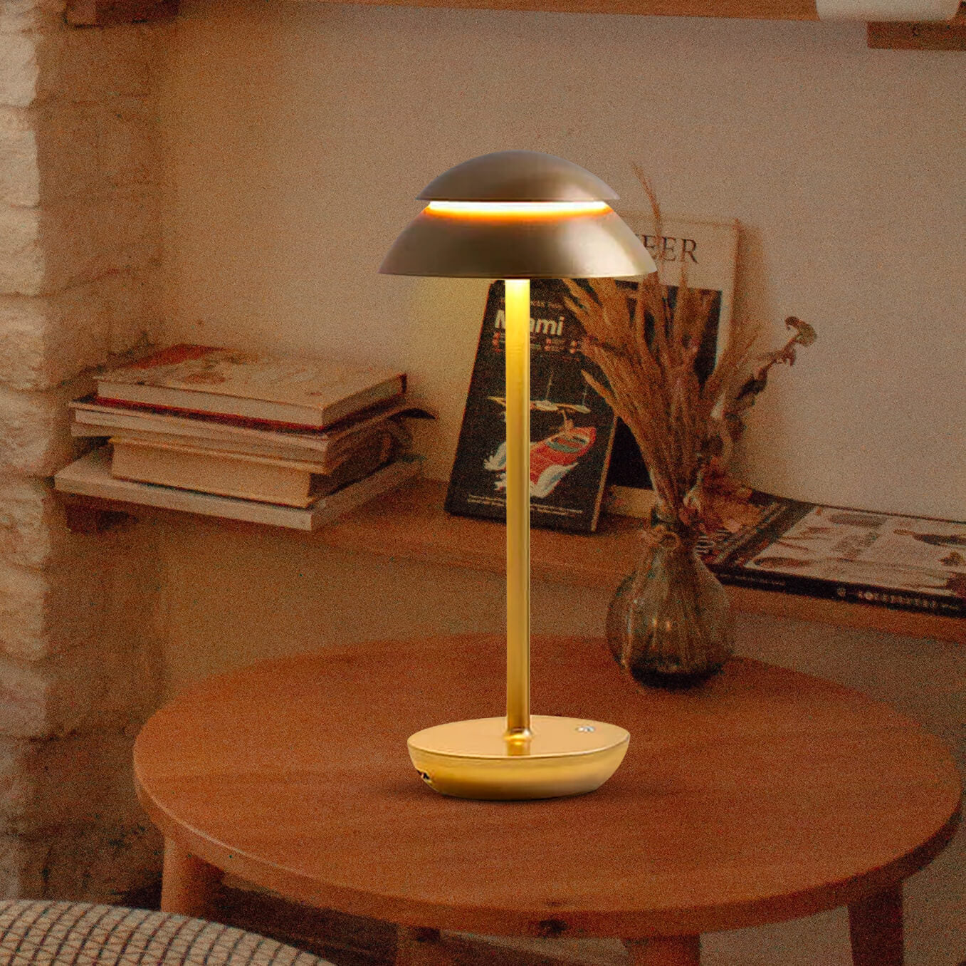 Bordslampa med touch-kontroll och LED-ljus | Veska