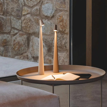 Bordslampa Modern Röd Metall LED Ljus | Veska Grå