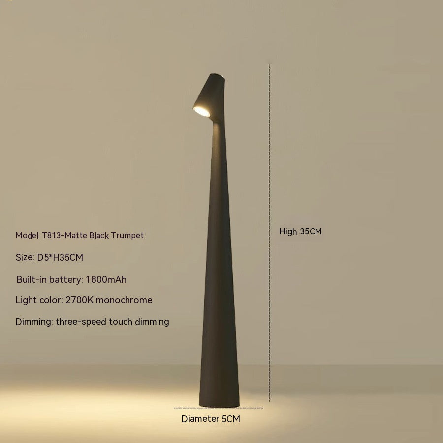 Bordslampa Modern Röd Metall LED Ljus | Veska