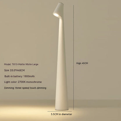 Bordslampa Modern Röd Metall LED Ljus | Veska