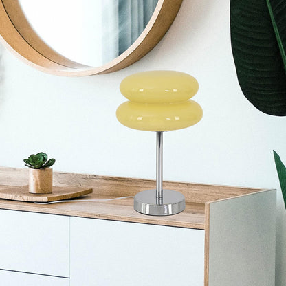 Bordslampa Retro Glas Skärm | Veska Gul