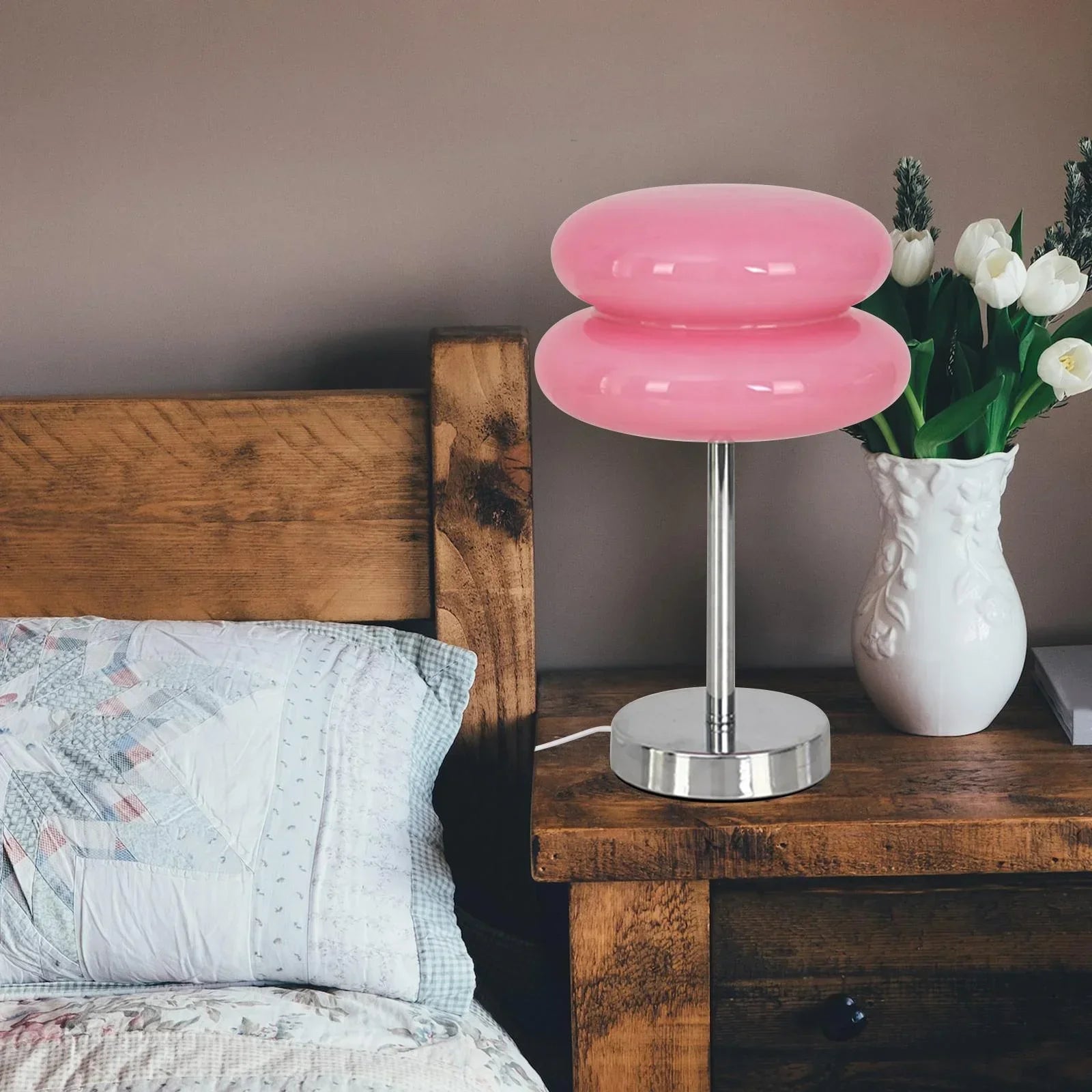 Bordslampa Retro Glas Skärm | Veska