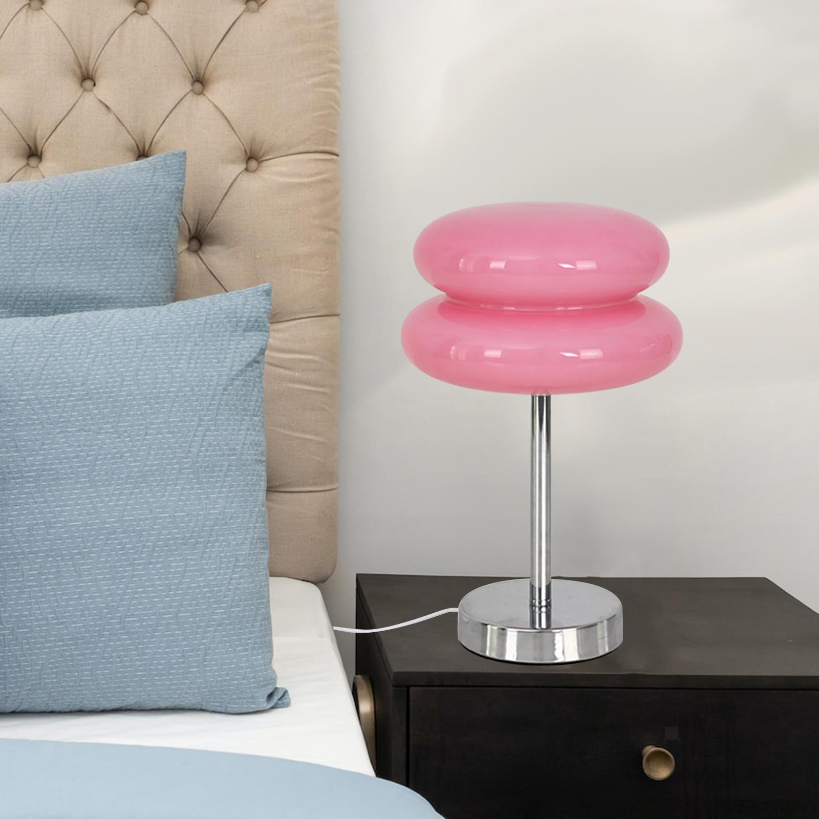 Bordslampa Retro Glas Skärm | Veska Rosa