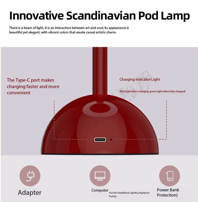 Bordslampa sängbord dekorativ bordslampa | Veska