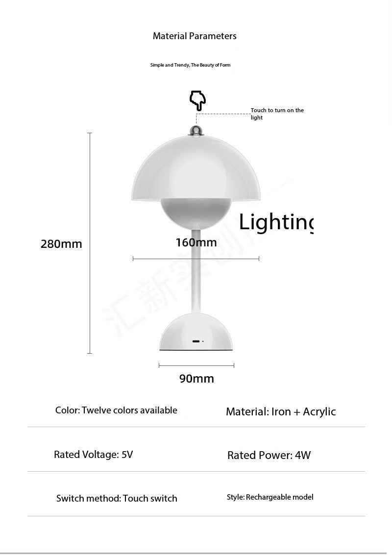 Bordslampa sängbord dekorativ bordslampa | Veska