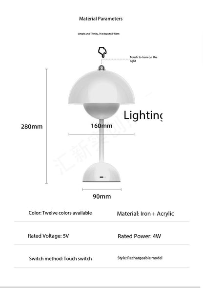 Bordslampa sängbord dekorativ bordslampa | Veska
