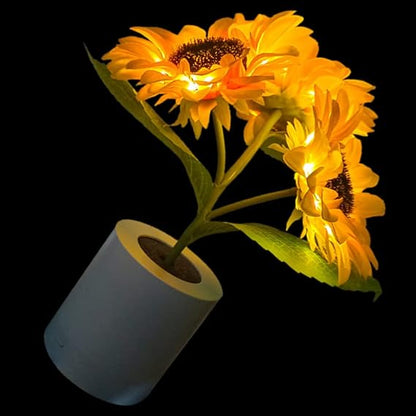 Bordslampa Solros LED USB Återuppladdningsbar Ljus | Veska