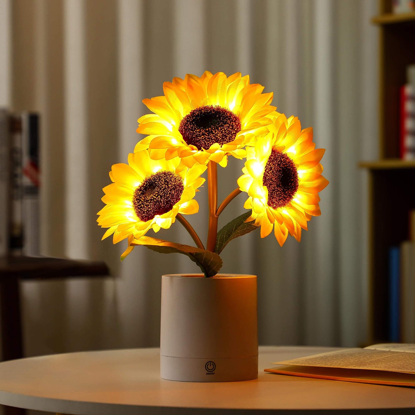 Bordslampa Solros LED USB Återuppladdningsbar Ljus | Veska