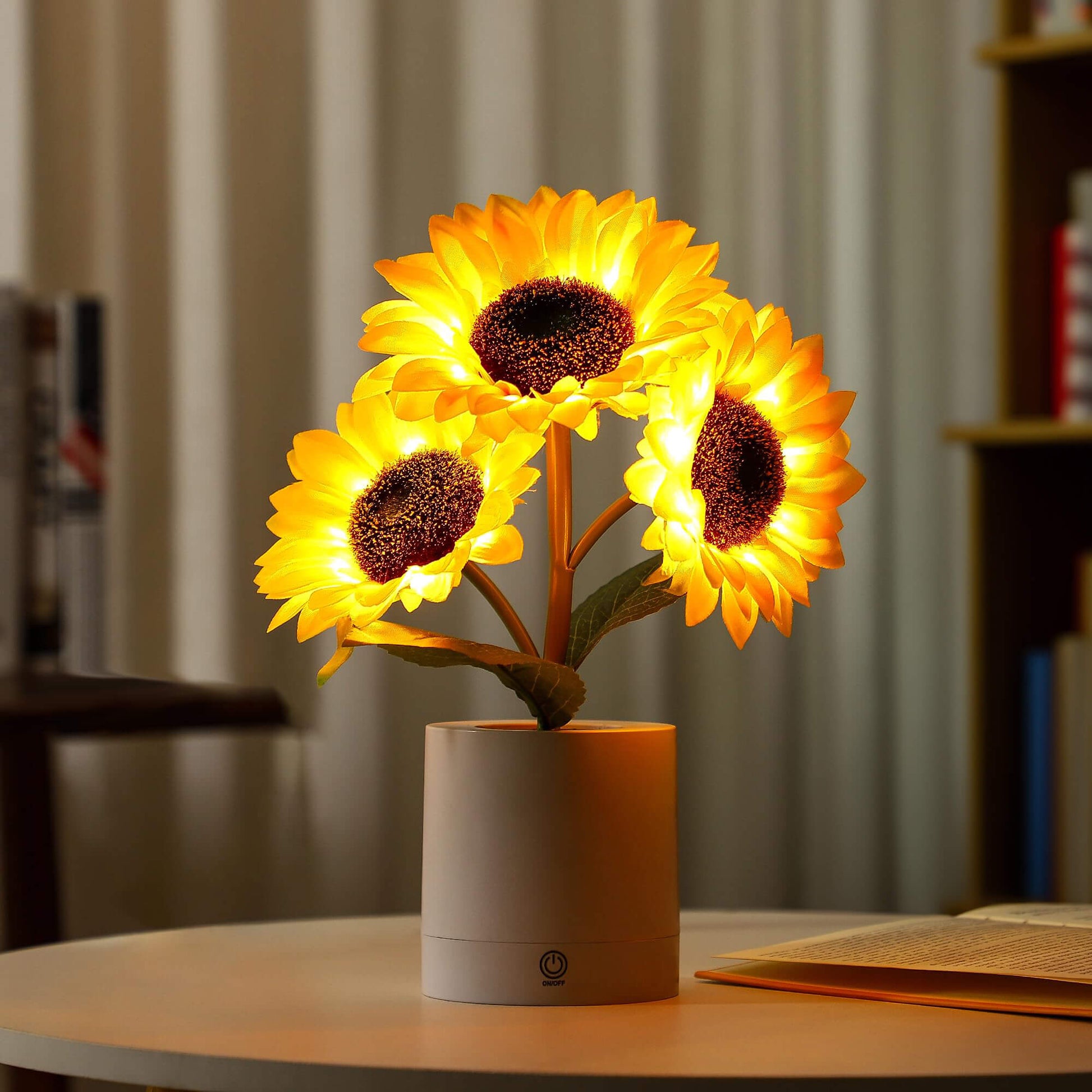 Bordslampa Solros LED USB Återuppladdningsbar Ljus | Veska