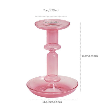 Borosilicate Moderna Ljushållare - 2 färger | Veska Rosa - Medium