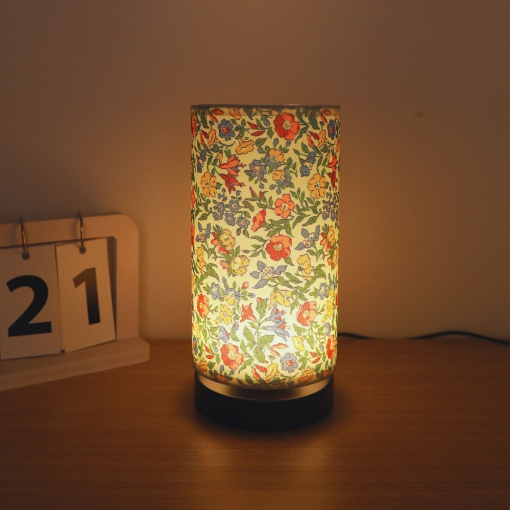 Botanisk Blommig Tyglampa Bordslampa | Veska
