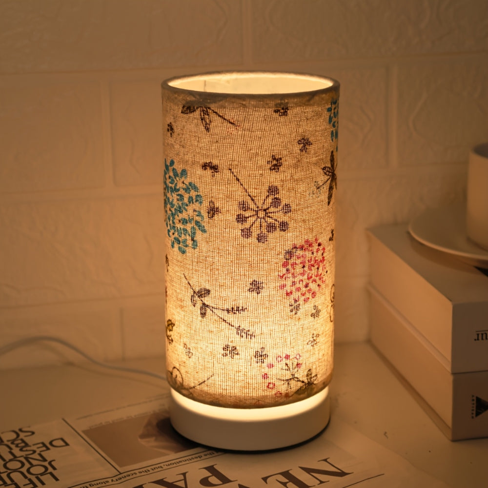 Botanisk Blommig Tyglampa Bordslampa | Veska