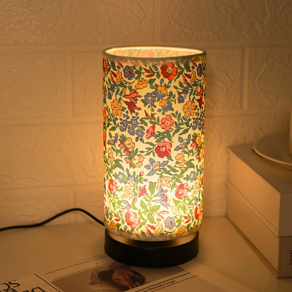Botanisk Blommig Tyglampa Bordslampa | Veska