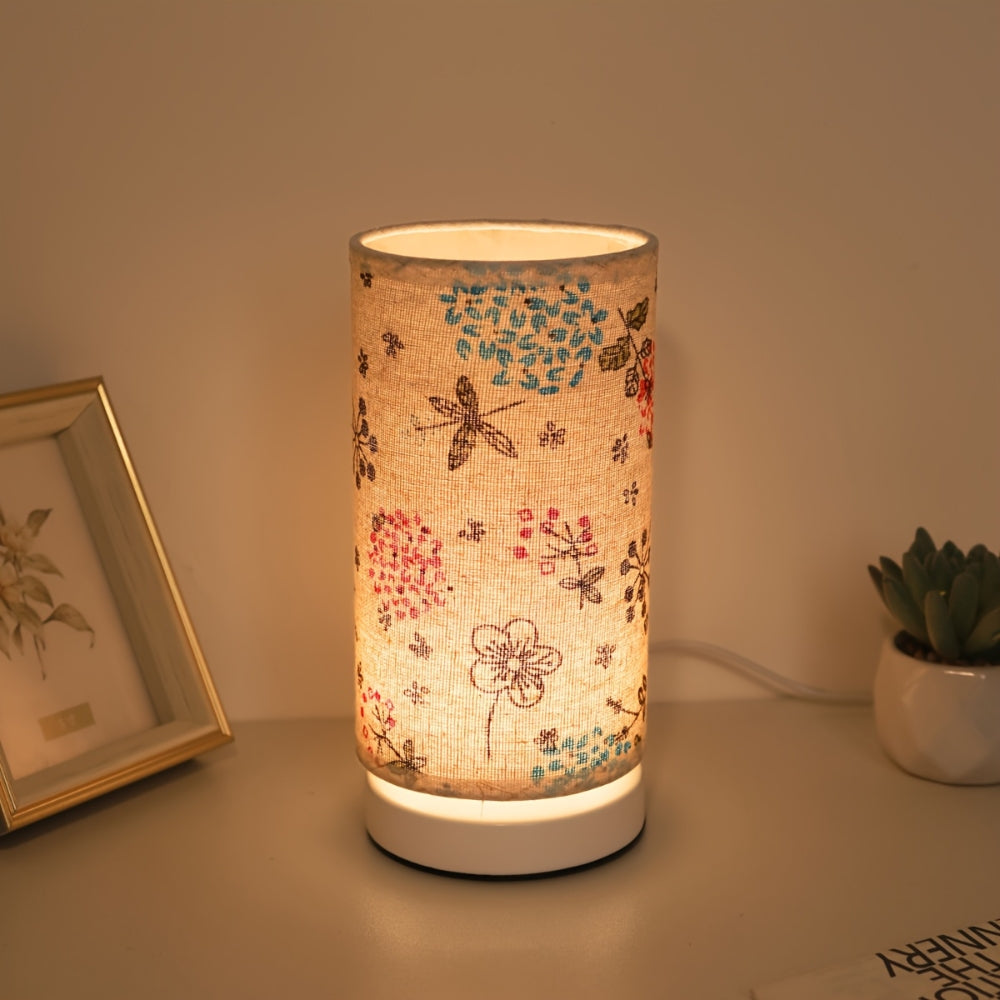 Botanisk Blommig Tyglampa Bordslampa | Veska Whimsy Bloom