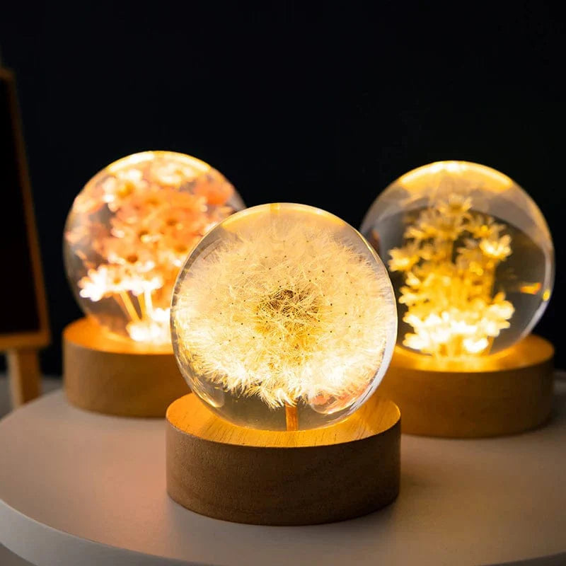 Botanisk Bloom Sphere Nattljus | Veska