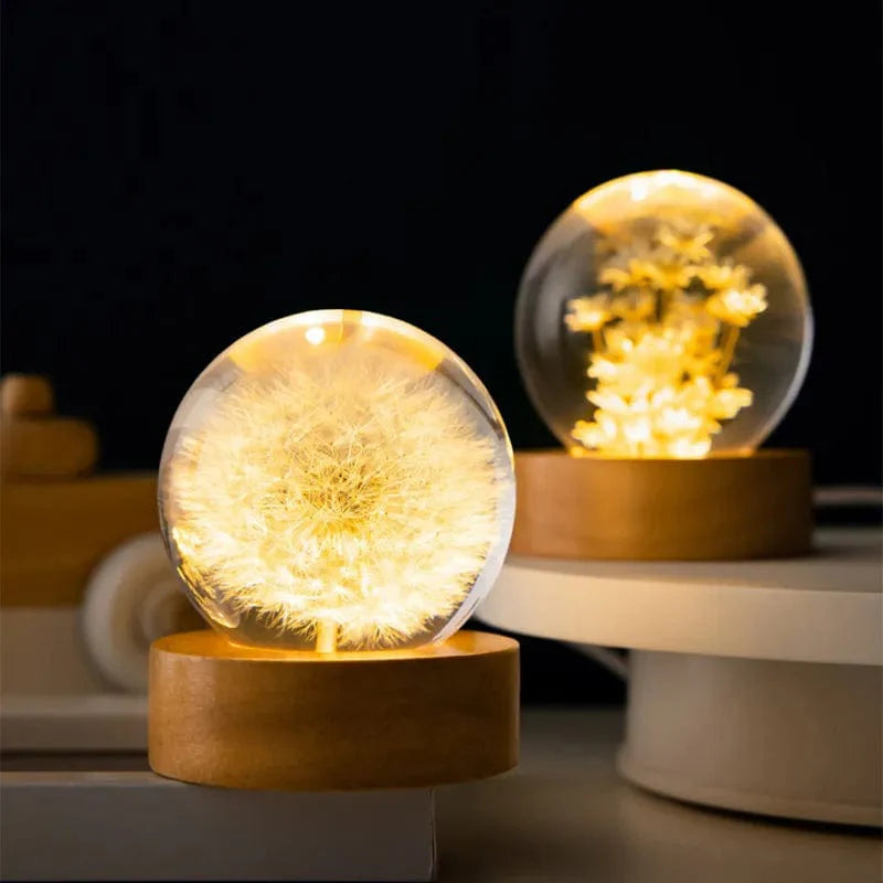 Botanisk Bloom Sphere Nattljus | Veska