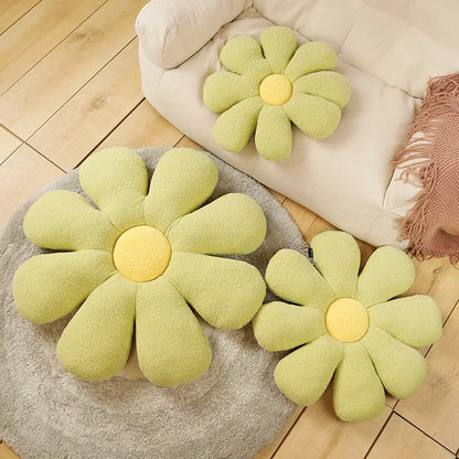 Boucle Plush Flower Cushion | Veska