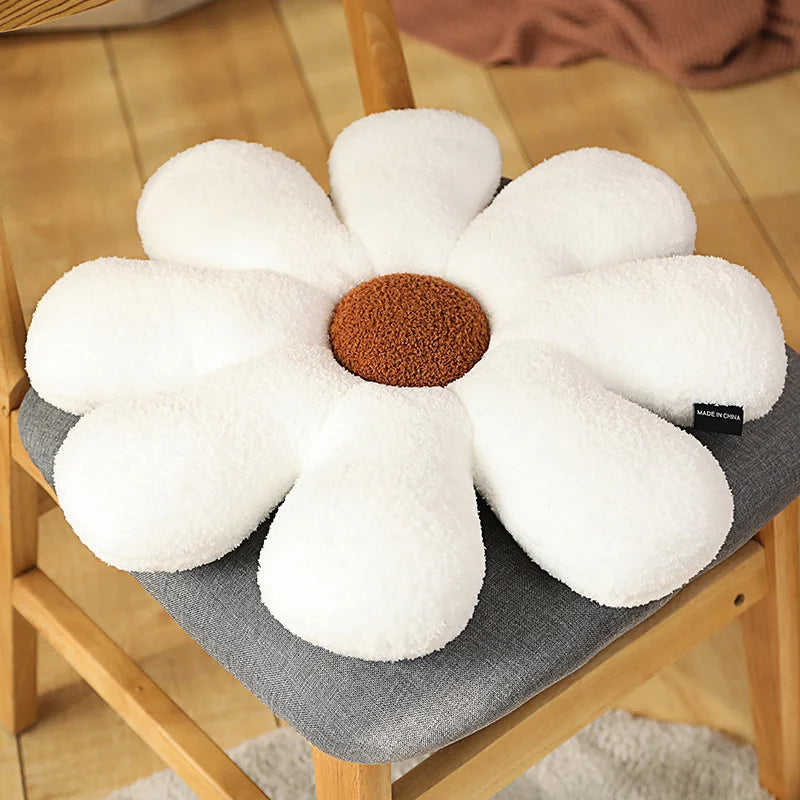 Boucle Plush Flower Cushion | Veska