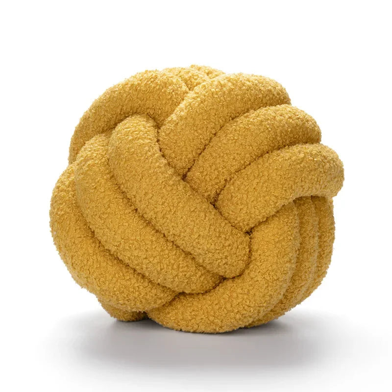 Boucle Repknut Boll Kudde | Veska Gul
