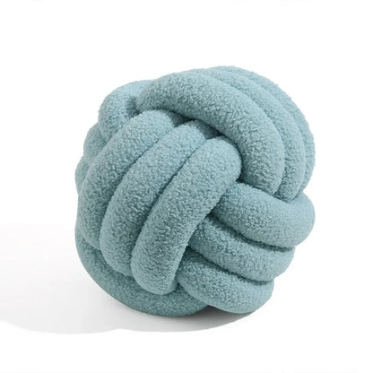 Boucle Repknut Boll Kudde | Veska Ljusblå