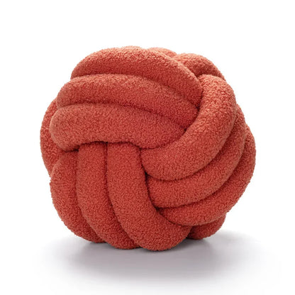 Boucle Repknut Boll Kudde | Veska Röd