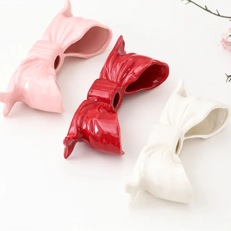 Bowknot-formad keramikljushållare | Veska