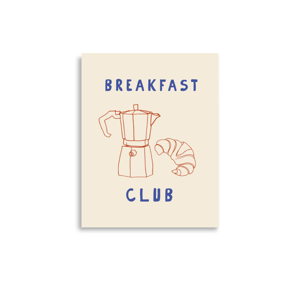 Breakfast Club - Kaffe och Croissant | Veska 11″×14″