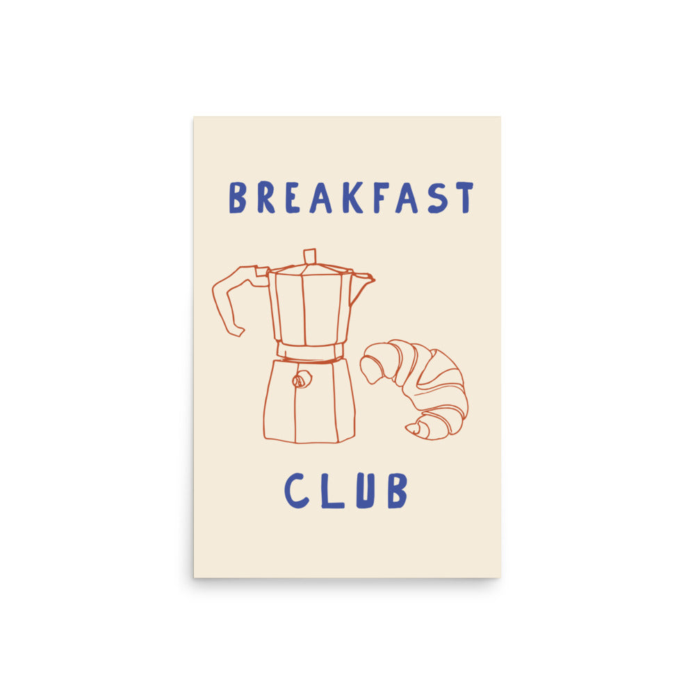 Breakfast Club - Kaffe och Croissant | Veska 20″×30″