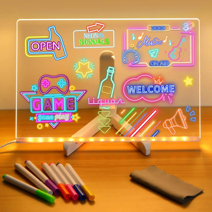 Bright Story Neon Skiss Ritplatta | Veska Big-30x20CM