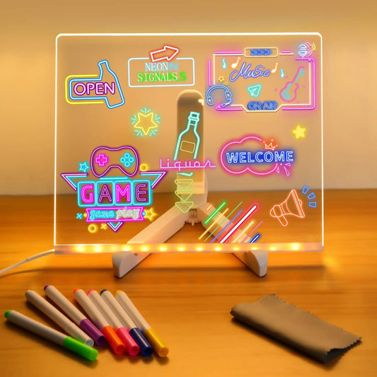 Bright Story Neon Skiss Ritplatta | Veska Medium-20x20CM