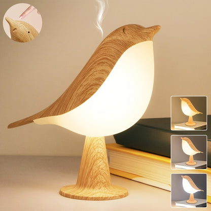 BrightNest - USB LED Fågel Bordslampa med Touch Veska