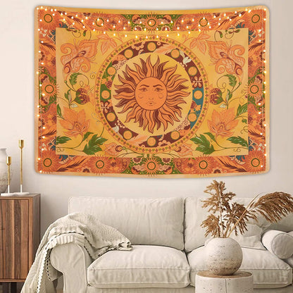 Brinnande Sol Väggtapet | Veska