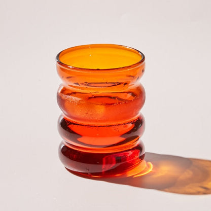 Bubble Glass Cup | Veska Amber Bubble 301-400ml