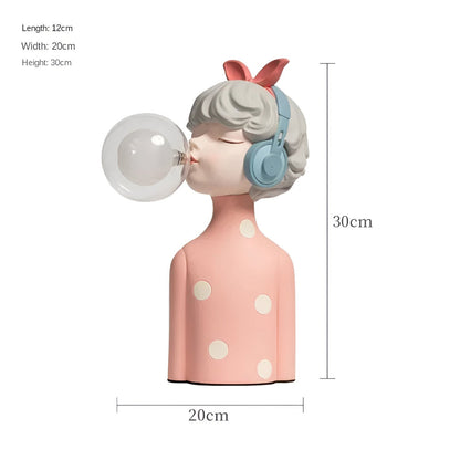 BubbleFairies Bordslampa – Fängslande Quartet Tecknad Flicka Figur Belysning | Veska