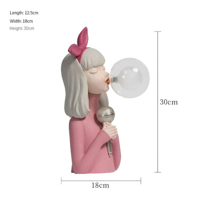 BubbleFairies Bordslampa – Fängslande Quartet Tecknad Flicka Figur Belysning | Veska
