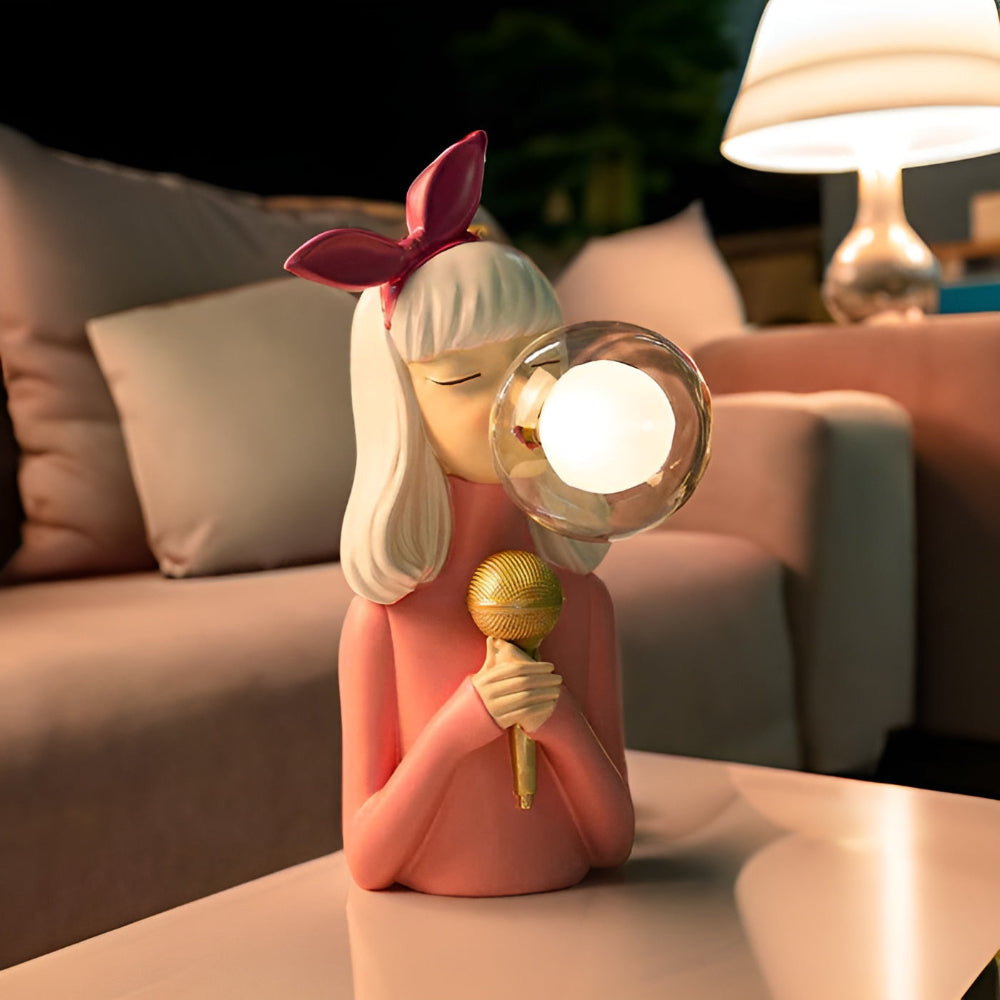 BubbleFairies Bordslampa – Fängslande Quartet Tecknad Flicka Figur Belysning | Veska