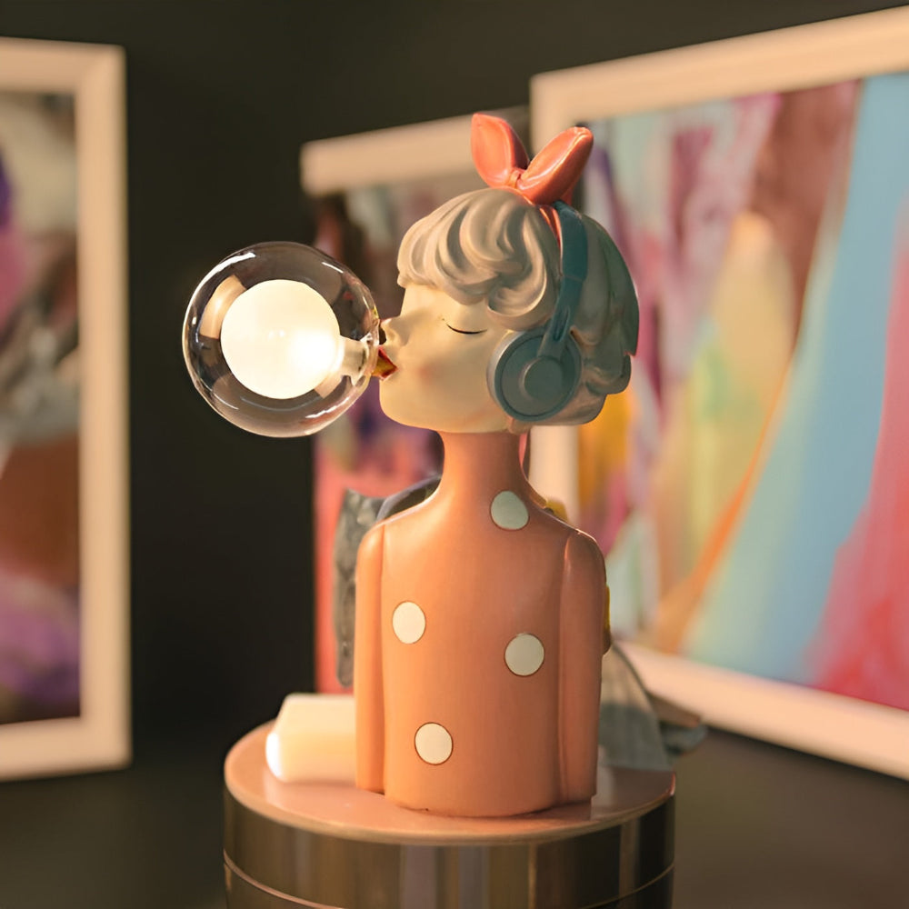 BubbleFairies Bordslampa – Fängslande Quartet Tecknad Flicka Figur Belysning | Veska
