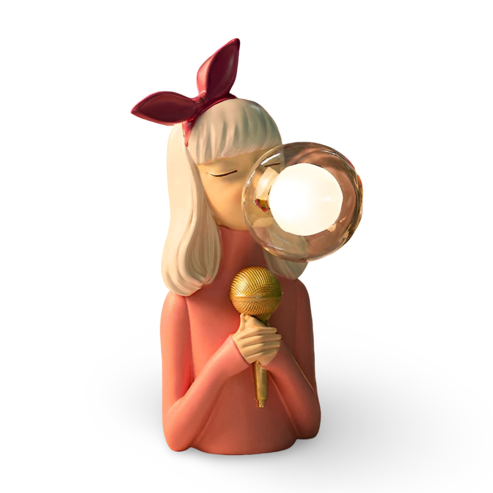 BubbleFairies Bordslampa – Fängslande Quartet Tecknad Flicka Figur Belysning | Veska Ella