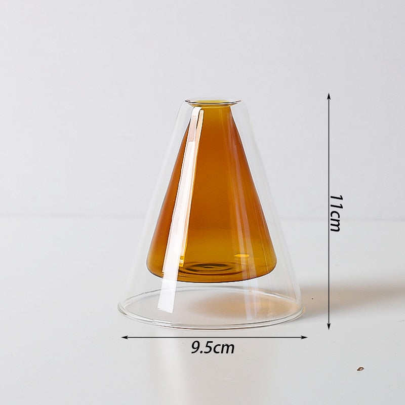 Bubbly Glass Vases - Opaque | Veska Amber