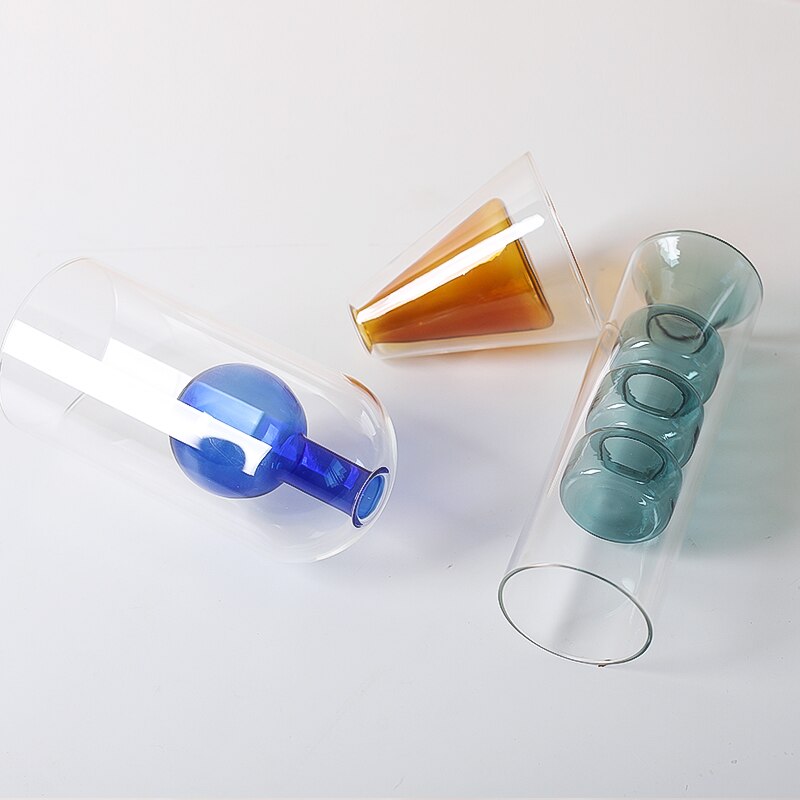 Bubbly Glass Vases - Opaque | Veska