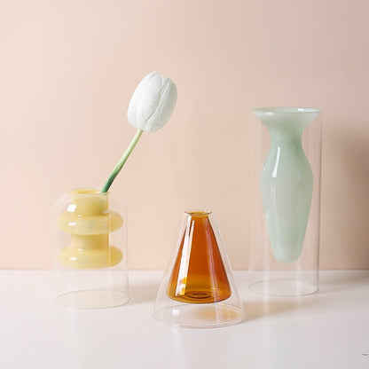 Bubbly Glass Vases - Opaque | Veska
