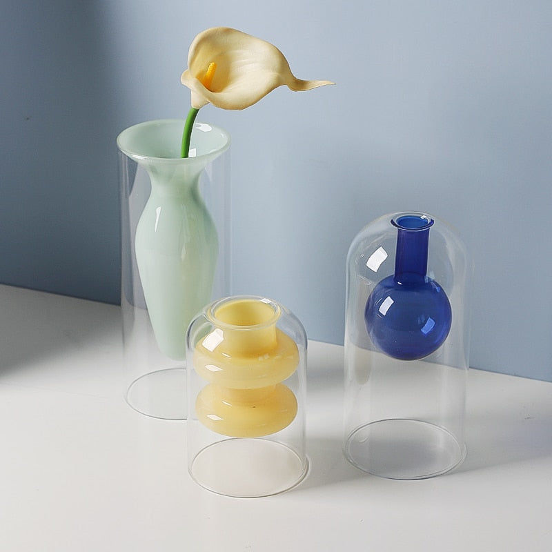 Bubbly Glass Vases - Opaque | Veska