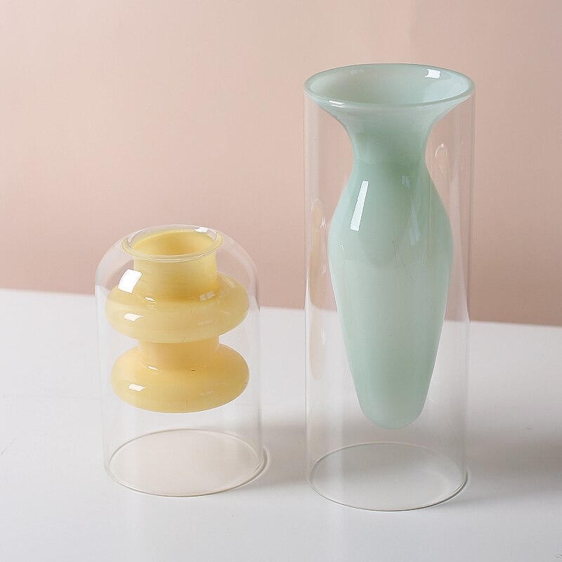 Bubbly Glass Vases - Opaque | Veska