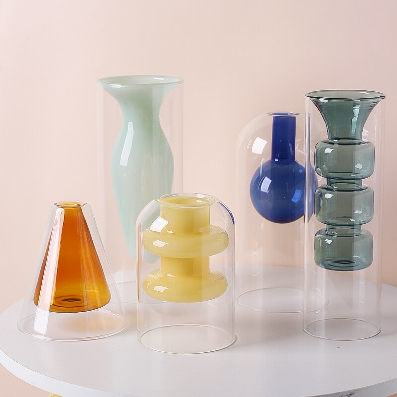 Bubbly Glass Vases - Opaque | Veska