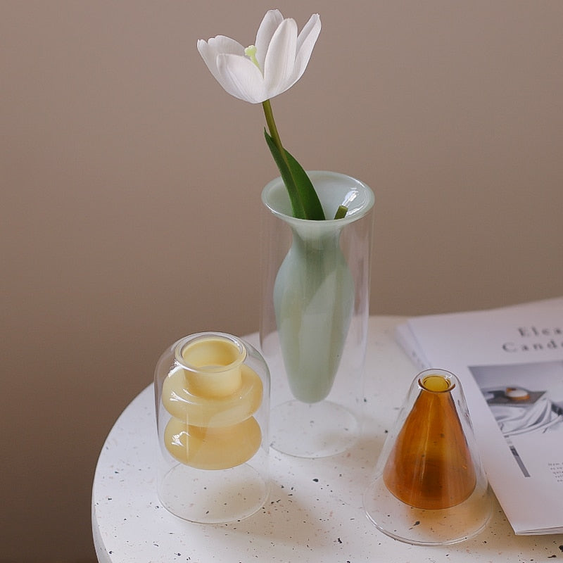 Bubbly Glass Vases - Opaque | Veska